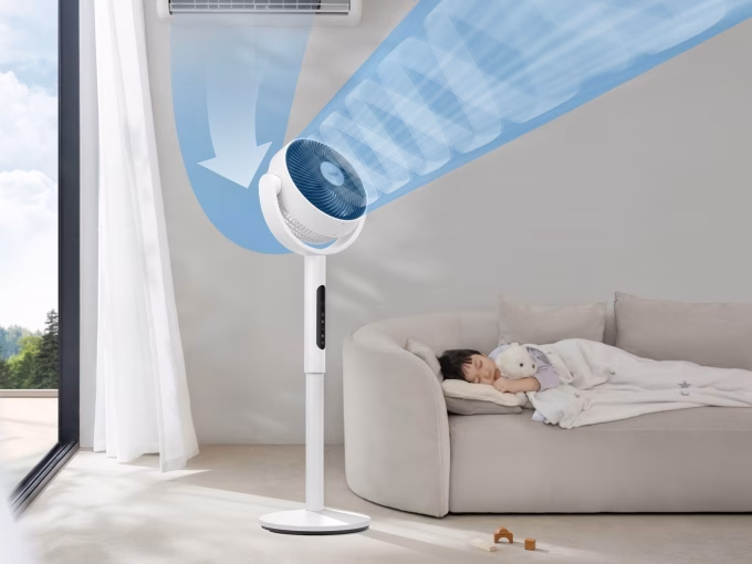 Sự kết hợp giữa quạt tuần hoàn Levoit và máy lạnh giúp giảm chi phí tiền điện. Ảnh: Levoit Vietnam