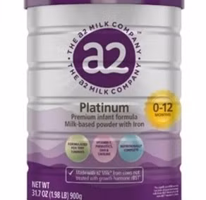 Sản phẩm sữa công thức nhãn hiệu a2 Platinum Premium USA dành cho trẻ từ 0-12 tháng tuổi nằm trong danh sách thu hồi do phát hiện chứa độc tố.